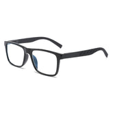 Rowan 206 Black rectangular reading glasses