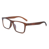 Rowan 206 Brown rectangular reading glasses