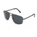 Phantom — Gunmetal / Black Polarized Aviator Sunglasses