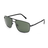 Phantom — Matte Black Polarized Aviator Sunglasses